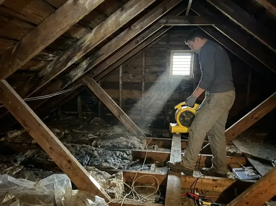 attic-water-damage-drying-proc-007 — frequently asked questions, Emergency Water Extraction & 24/7 Flood Response in Roeblin…